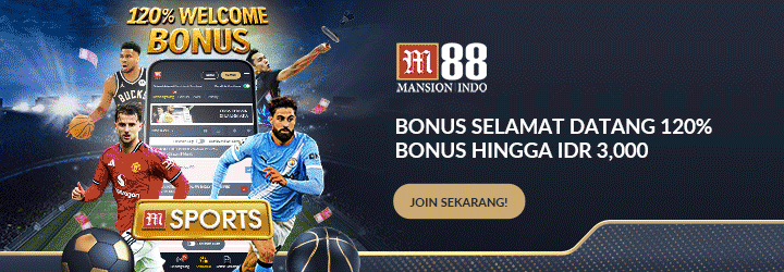Animasi informasi promo dan akses M88 untuk pengguna Indonesia dengan bonus menarik